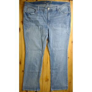 Seven7 Jeans Women's 22 (41x32) Boot Denim Stretch Light Wash Star Stud Pockets